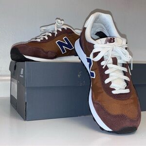 New Balance Men's Brown and Blue 515 V3 Sneakers. Size 8.5
